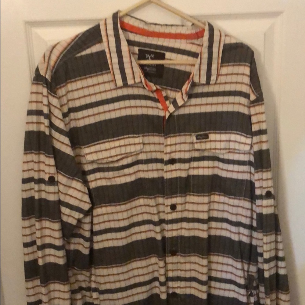 ❤️VINTAGE LRG BUTTON DOWN WITH POCKETS Y2K - Picture 2 of 5